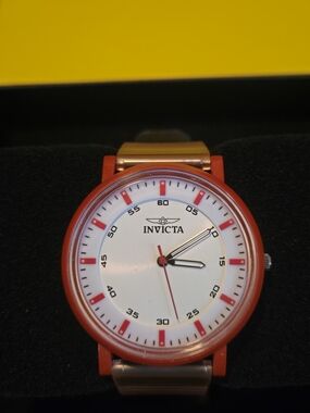 50750 Invicta Angel Lady 40mm ABS Red Silver Dial PC21 Quartz